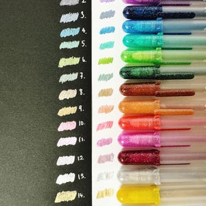 Sakura Gelly Roll Stifte Glitzer Textmarker, Gold Silber, Weißer Gelstift, Metallic Stifte, Bullet Journal Zubehör, Planer, Belly Roll