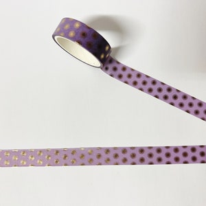 Cinta Washi de lámina de oro Starburst, Washi de lámina de oro, Washi estrellado, Estacionario estrella, Washi espacial, Washi púrpura, Accesorios del planificador, Álbum de recortes