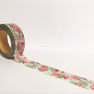Cinta washi con flamencos, washi con flamencos tropicales, papelería con flamencos rosas, accesorios para bullet journal, cinta para agenda, washi con motivos naturales, washi kawaii