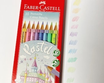 Faber Castell Pastel Colouring Pencils, Pastel Pencils, Faber Castell, Colouring In, Colouring Pages, Bullet Journal, Pastel Shade Pencils