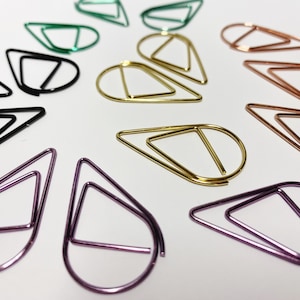 Clips de papel de punto circular, clips de papel lindos clips de correo feliz, clips de planificador redondo, accesorios de diario de balas, clips de penpal de suministros de Bujo