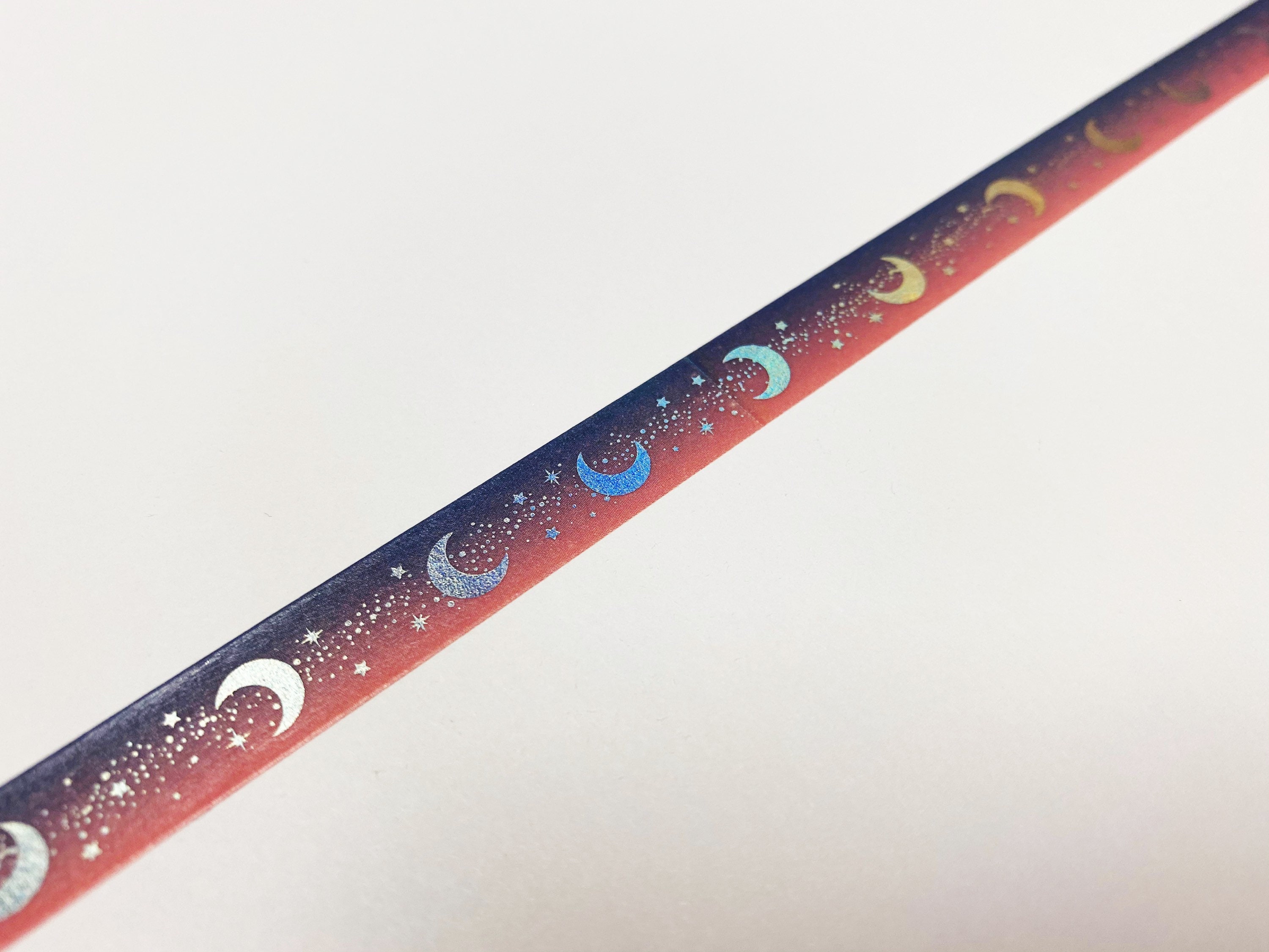 Moon Washi Tape Moon Phase Thin Washi Space Washi Moon 10mm | Etsy