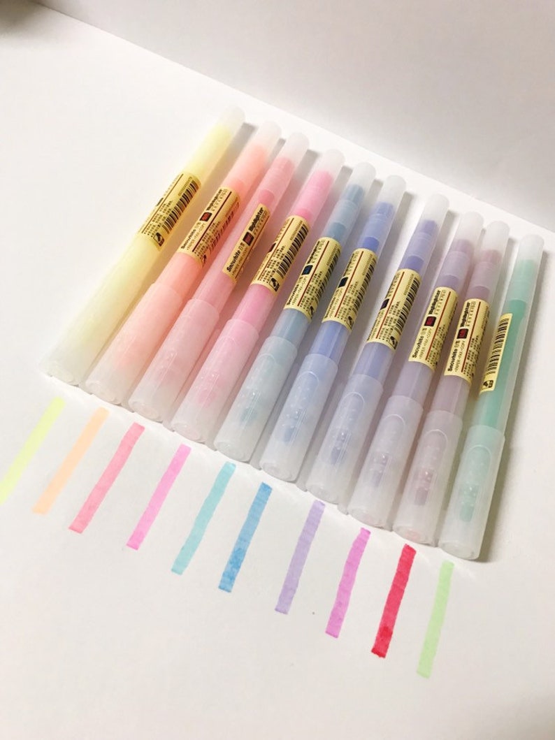 Mild Highlighters Cute Highlighters Pink Highlighters Blue Etsy