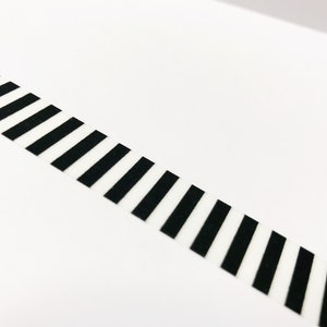 Black and White Stripe Washi Tape, Stripy Washi Tape, Lines Washi Tape, Black and White Washi, Minimalist Washi, Bullet Journal, Planner image 2