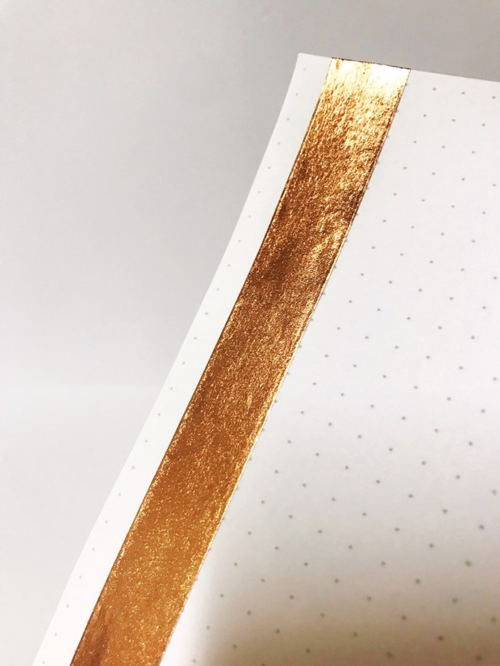 Copper Washi Tape Shiny Washi Tape Copper Foil Washi Tape Etsy