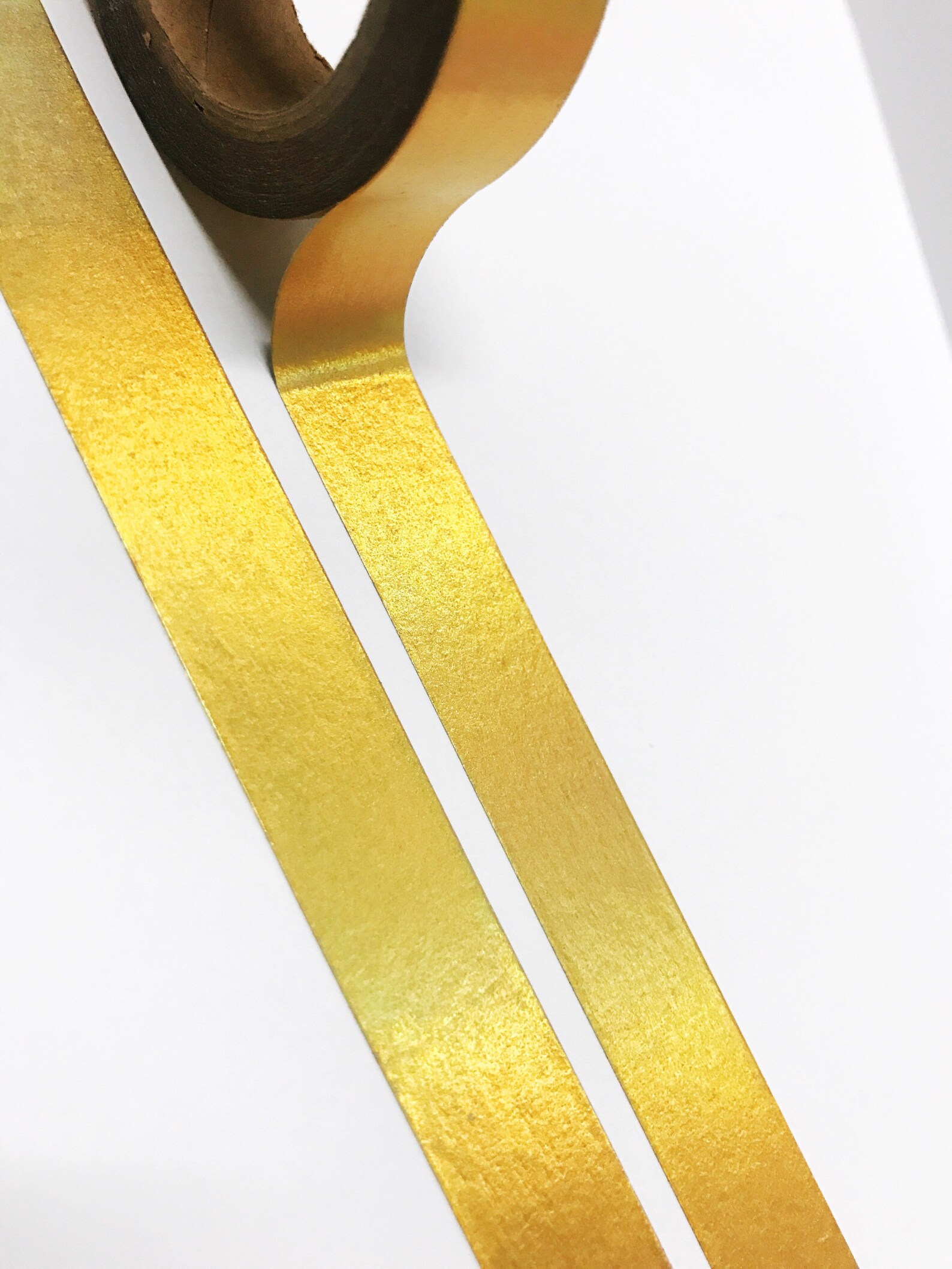 Gold Washi Tape 15mm Gold Shiny Tape Wrapping Tape Metallic Etsy