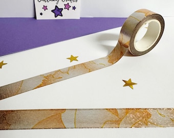Copper Foil Washi Tape: Shiny Planner & Journal Accessory