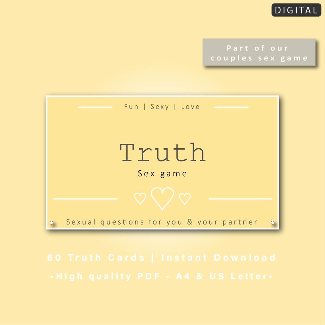 Naughty Sex Questions Cards truth Instant Download
