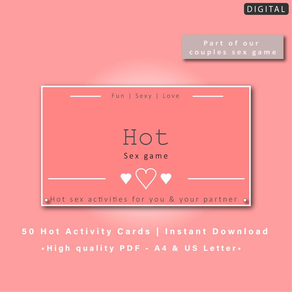 Hot Sex Activity Cards Instant Download Printable Gift | Etsy