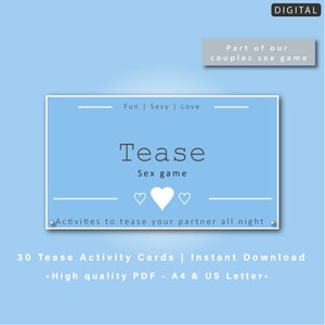 Necken Sex Aktivitätskarten | Sofortdownload | Valentinstag Geschenk Druckbar | Geschenk für Freundin | Geschenk für Freund | Paare Sex Spiel