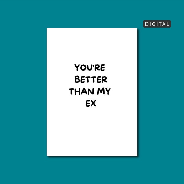 Funny Valentines Card | Instant Download | Funny Anniversary Card | Valentines Day Card | Card for Partner | Foldable Card | Printable Card