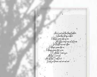 Nothing S Gonna Stop Us Now Starship Lyrics Digital Etsy