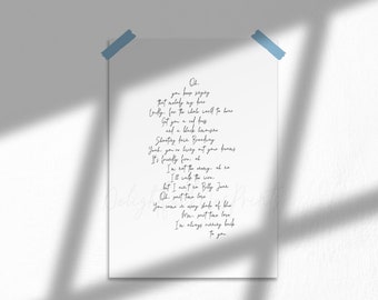 Bones Michael Kiwanuka Lyrics Digital Printable Instant Etsy