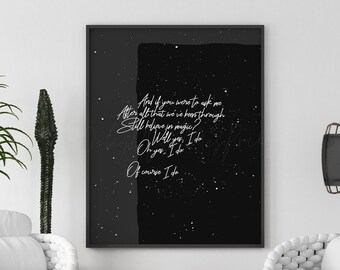Coldplay INSPIRED WALL ART Print Poster A4 A3 chris martin clocks fix you