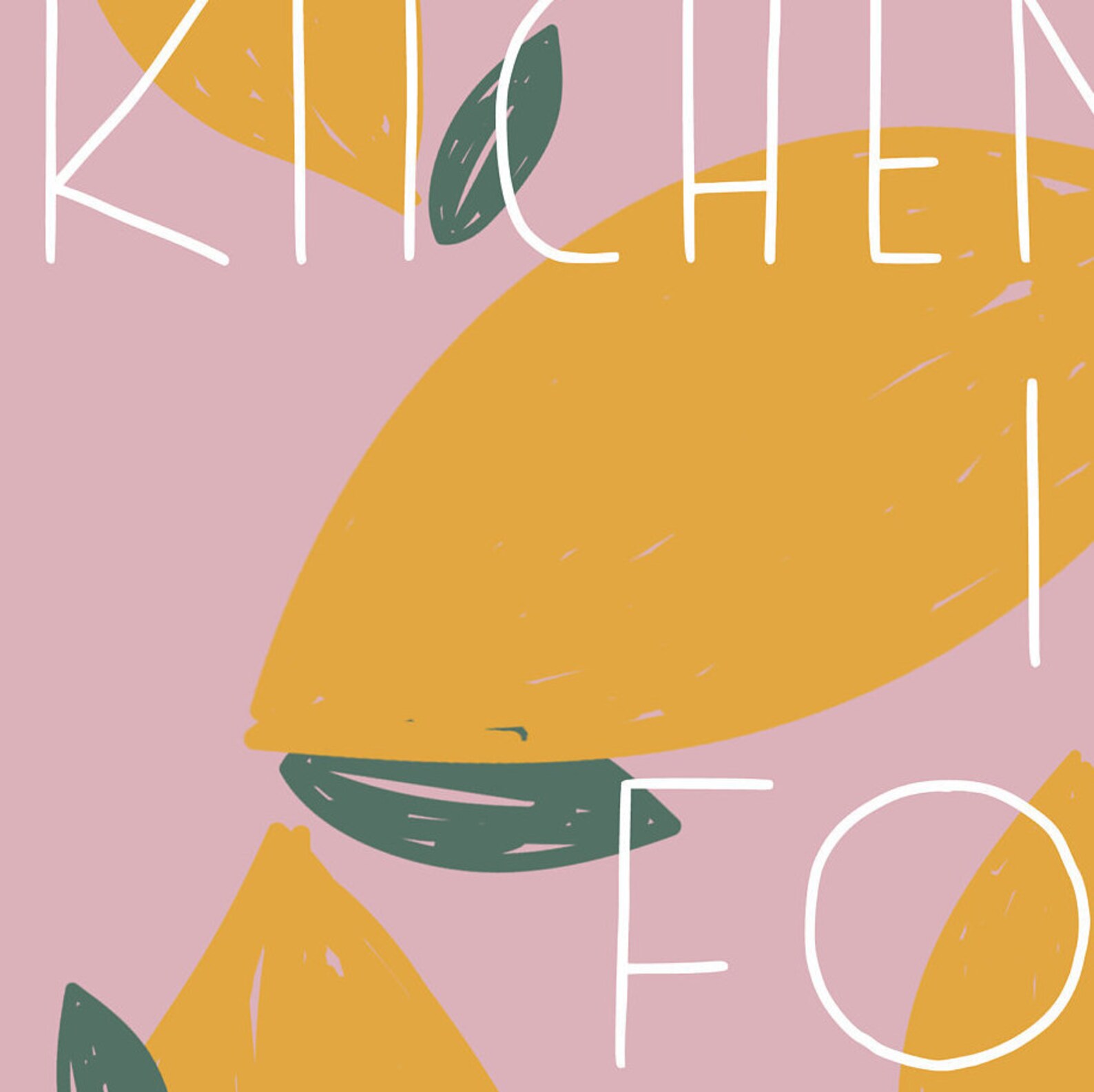 The Kitchen is for Dancing Digital Printable Kitchen Art Etsy