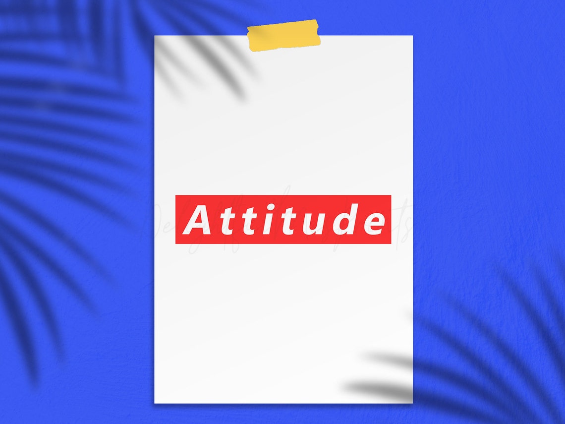 Attitude Digital Printable Motivational Minimal Print Etsy