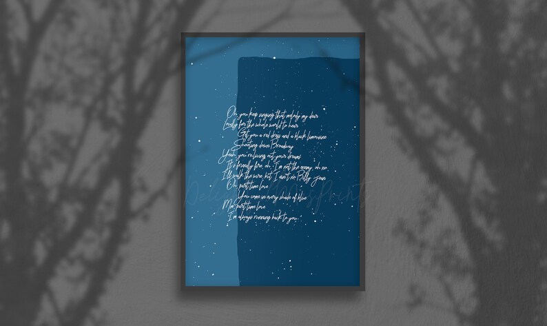 Part Time Love Jacob Banks Lyrics Digital Printable Cute Lyrics Poster Instant Download File Lyrics Print Gift Lyrics Bedroom Wall Decor