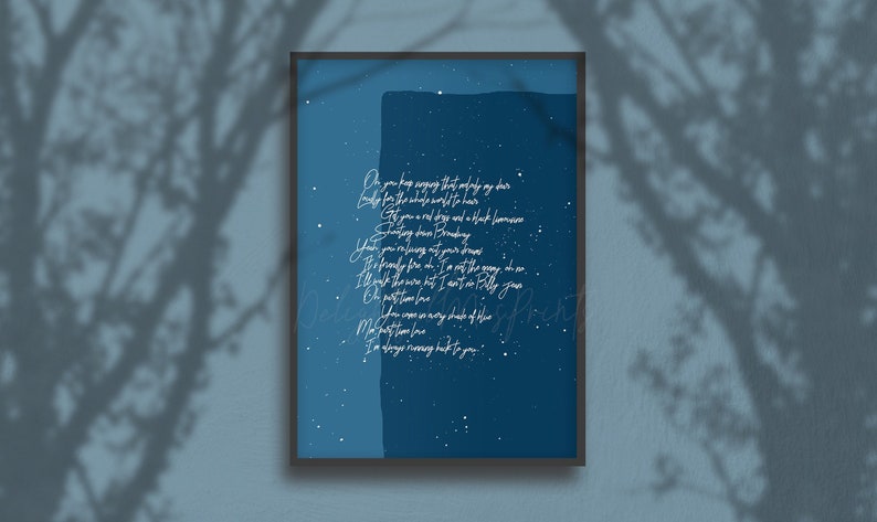 Part Time Love Jacob Banks Lyrics Digital Printable Cute Lyrics Poster Instant Download File Lyrics Print Gift Lyrics Bedroom Wall Decor