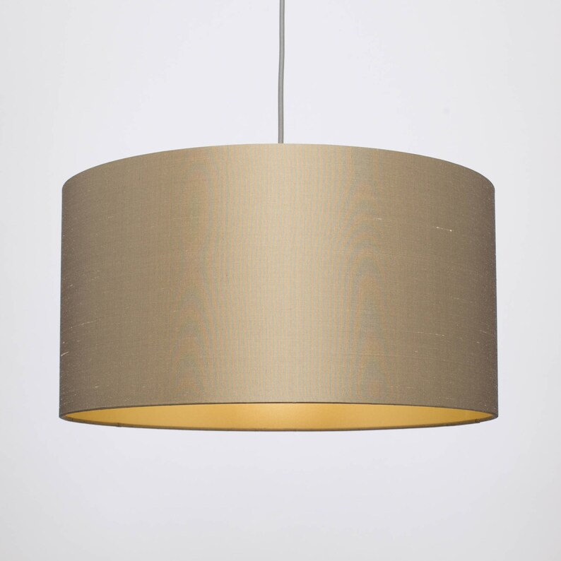 Bronze Gold Silk Gold Lining Lampshade Etsy