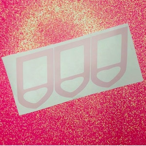Süßer Herz Ausrufepunkt Kawaii Girly Vinyl Auto Laptop Wasserflasche Aufkleber Aufkleber