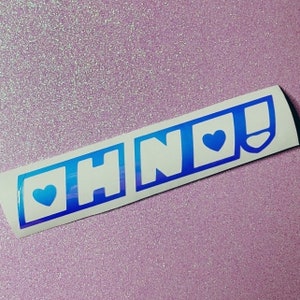 Oh No! Kawaii Vinyl Decal Sticker - Laptop, Car, Water Bottle