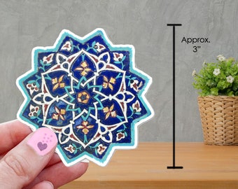 12 Point Star Vinyl Sticker - Approx. 3"- Waterproof, Indoor, Outdoor. Laptop Decals, Macbook Decal, Stickers. Made in USA.