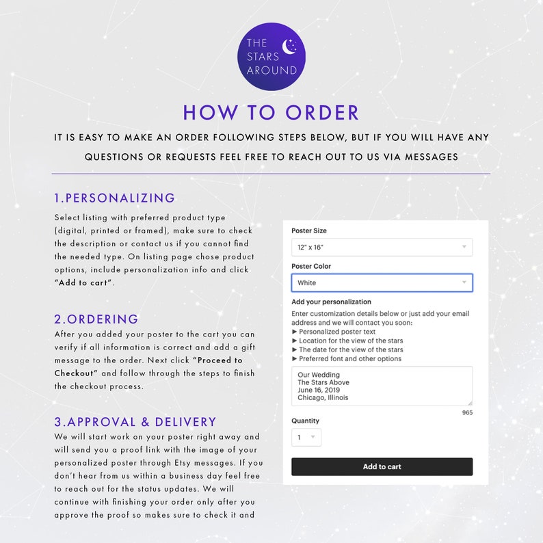 Custom Star Map Realistic Night Sky Map Custom Star Poster - Etsy Canada