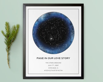 The Day You Became My Mom Star Map - Unique Mother's Day Gift From Daughter- Mom's Night Sky Map Mom Gift Mother Daughter Gift