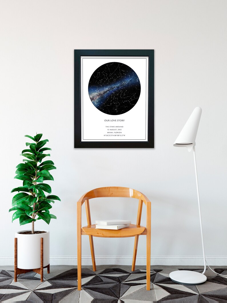 Custom Star Map Realistic Night Sky Map Custom Star Poster - Etsy