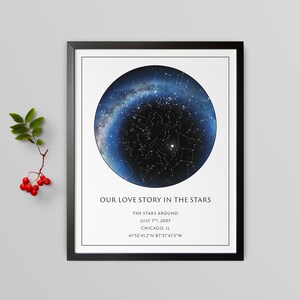 Custom Star Map | DIGITAL DOWNLOAD | REAL Night Sky | Custom Star Poster | Constellation Map Digital | Personalized Gift | Unique Gift