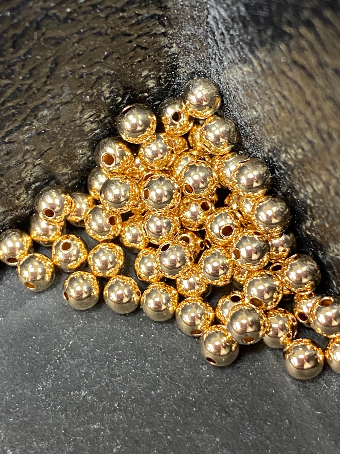 4mm 1/20 12kt GoldFilled Seamless Round Beads Wholesale Etsy