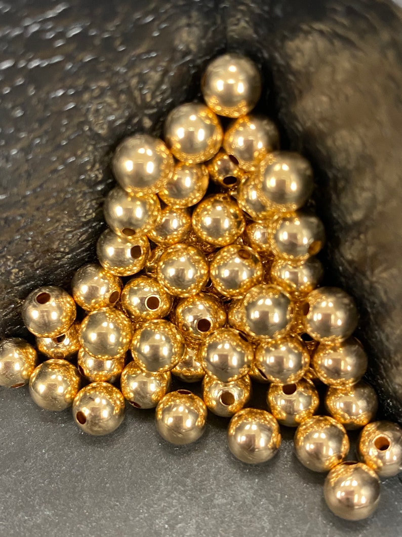 6mm 1/20 14kt GoldFilled Seamless Round Beads Wholesale Etsy