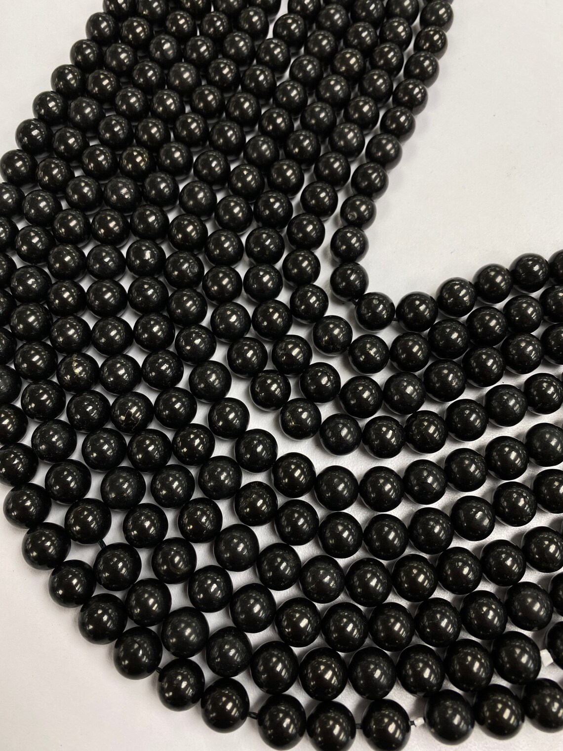 Shungite Beads Level 2 50 Carbon 8mm 10mm Etsy