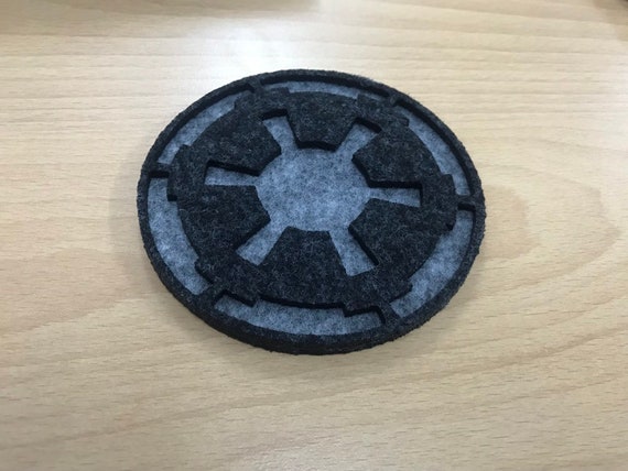 Felt Star Wars Imperial Logo Drink Coasters Etsy