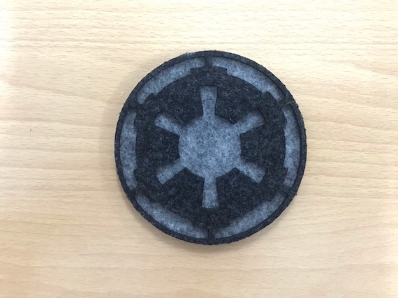Felt Star Wars Imperial Logo Drink Coasters Etsy