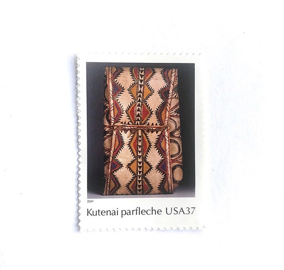 10 Art of the American Indian Postage Stamps // Kutenai | Etsy