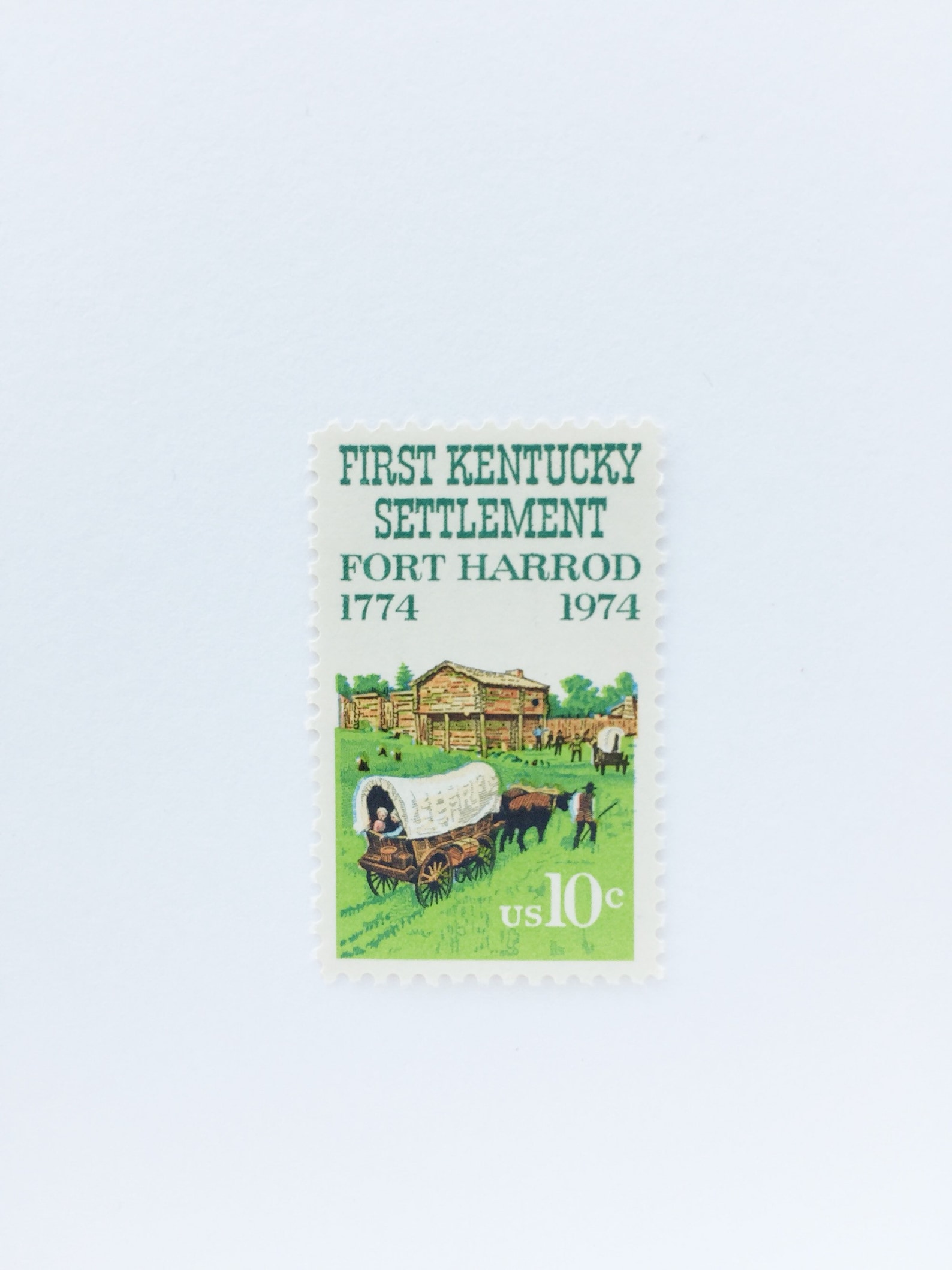 10 First Kentucky Settlement Postage Stamps // UNUSED // 10 Etsy