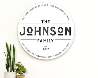 Custom Family Wood Sign, Established Sign | Last Name Wood Sign, Family Name Sign Wood, Custom Family Sign, Last Name Sign, Wooden Name Sign