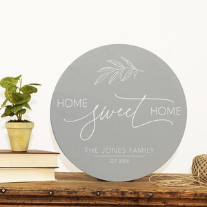 Farmhouse Wall Decor | Home Sign | Established Sign | Home Sweet Home | Personalized Sign | Last Name Sign image 3