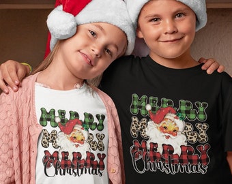Jultomten-t-shirt för barn, jultröja för barn