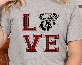 Camiseta Georgia Bulldogs Bella Canvas, ropa GA Dawgs, ropa de damas Georgia, fútbol americano universitario, camiseta de Georgia, fútbol Dawgs