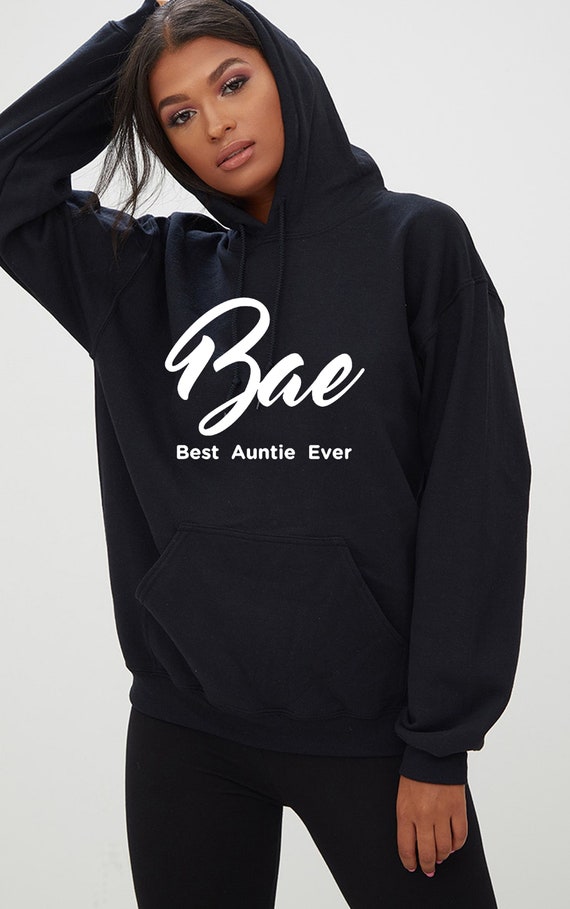 BAE Best Auntie Ever Ladies Hoodie Funny Aunt Present Womens | Etsy