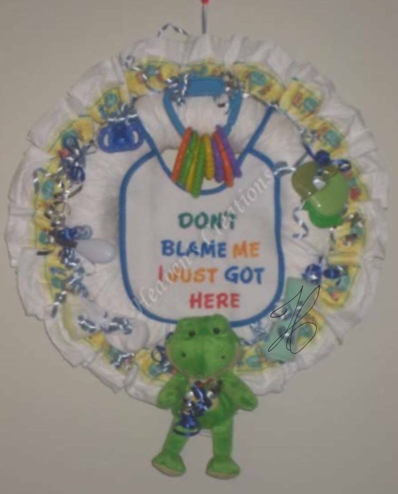 Frog Diaper Wreath image 1