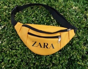 bright orange bum bag