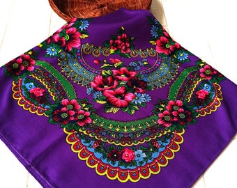 Ukrainian shawl, Ukrainian Scarf, Traditional scarf ukraine platok, Pray of Ukraine,Stay with Ukraine, Ethnic Ukrainian shawl,Vintage shawl,