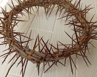 Sharp real thorn,Jesus Christ crown,thorns crown home decor door protection Christ crown of thorns christian passover rustic unique prop