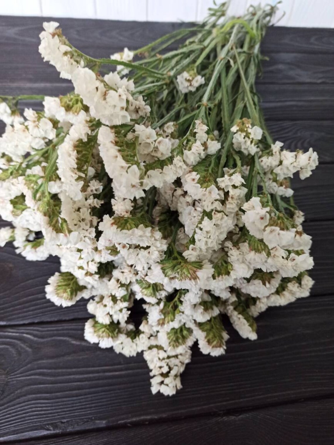 White Statice Bunch White Dried Statice Wedding Flowers Etsy