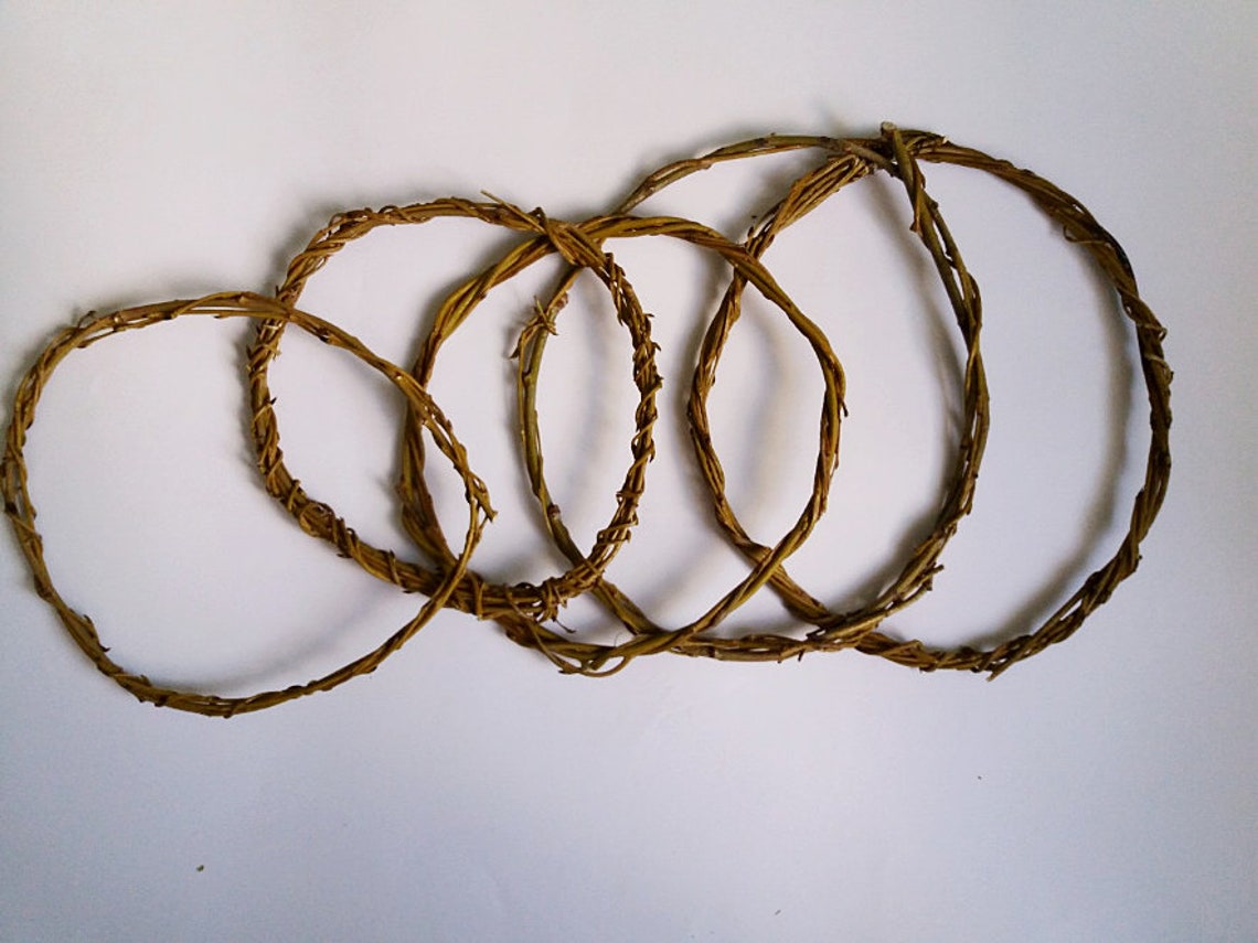 10 Dreamcatcher Hoops Large Size Willow Hoops Dream Catcher Etsy