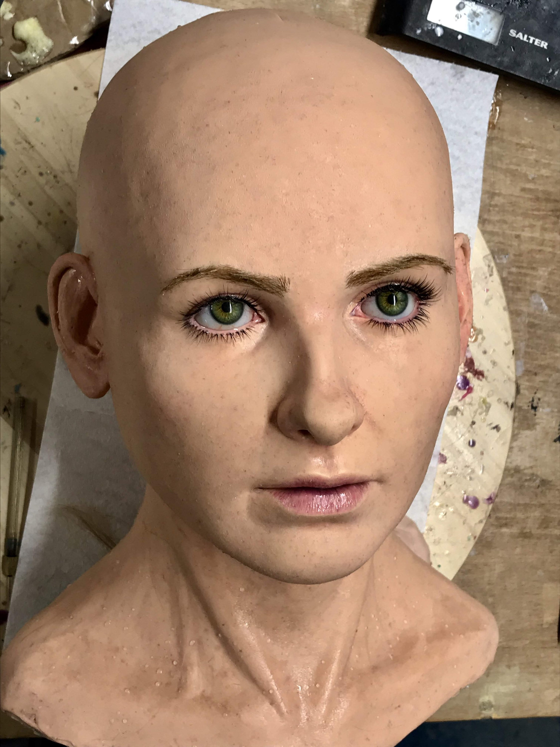 Hyper realistic female mask