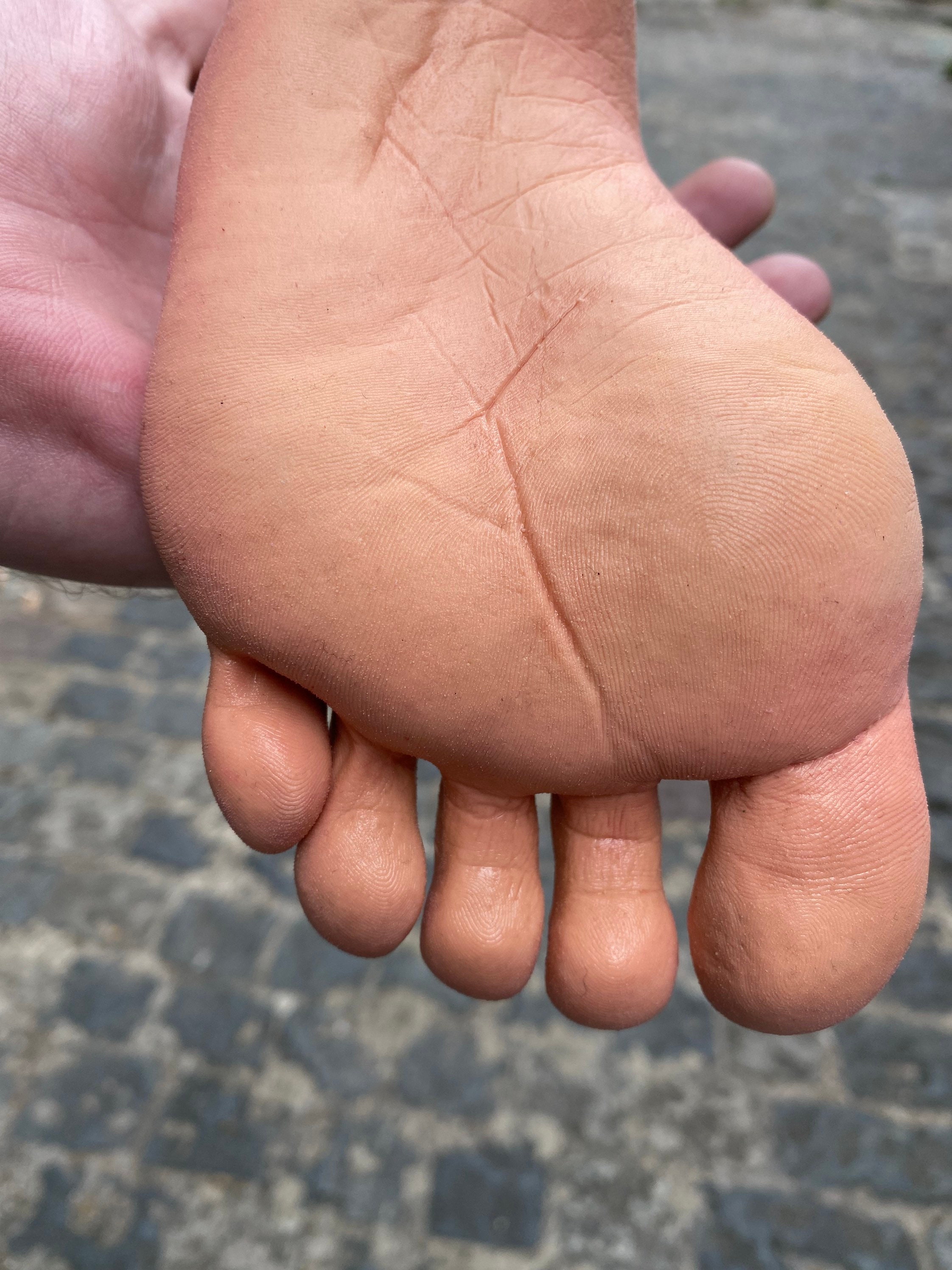 Bbw oiled wrinkled soles